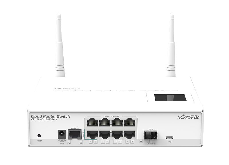 Switch MikroTik CRS109-8G-1S-2HnD-IN-1