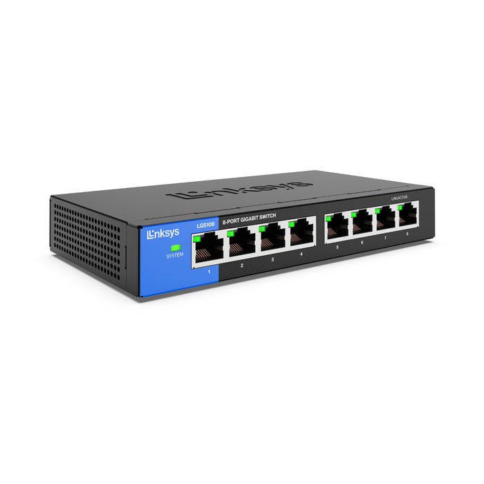 Thiết bị chuyển mạch switch Linksys LGS108 - Chính hãng