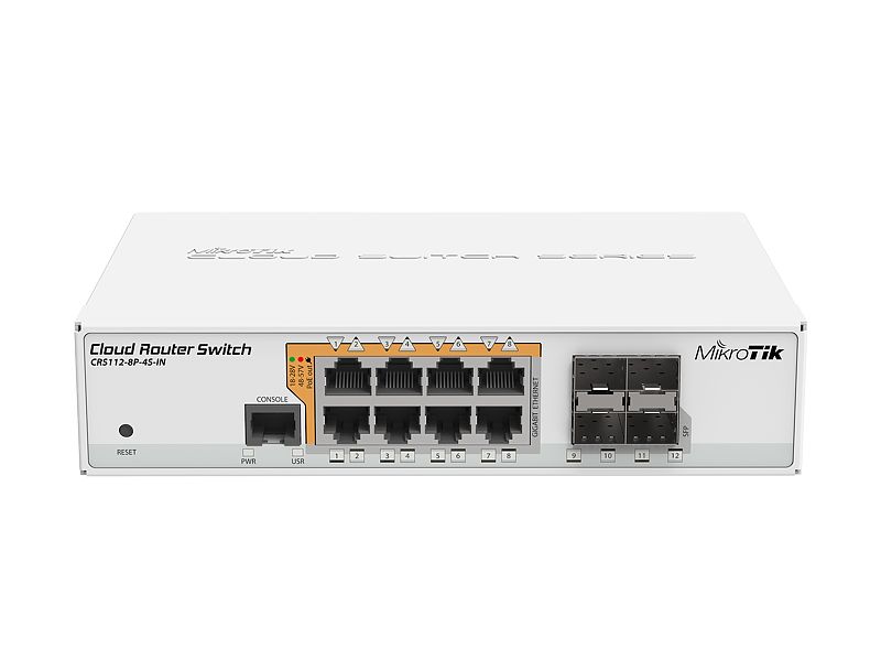 Switch MikroTik CRS112-8P-4S-IN-2