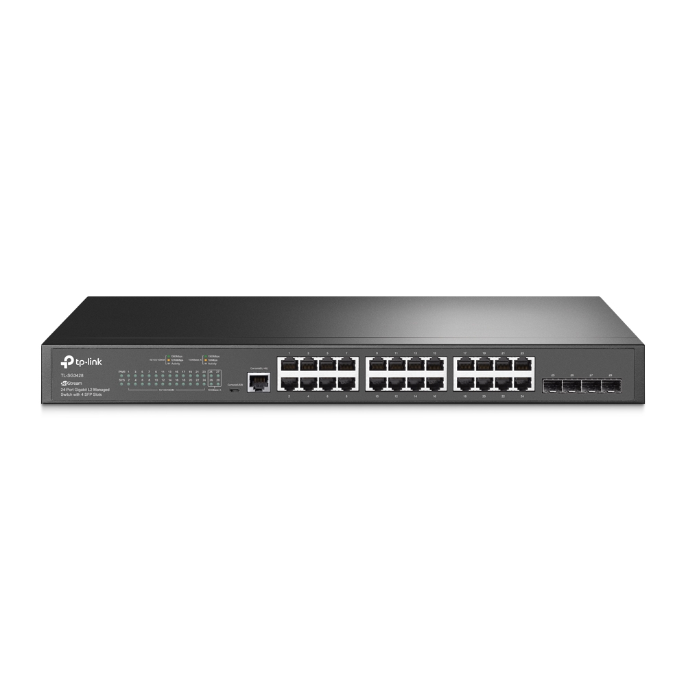 Switch Quản Lý JetStream L2, 24-Cổng Gigabit với 4 Khe cắm SFP-2