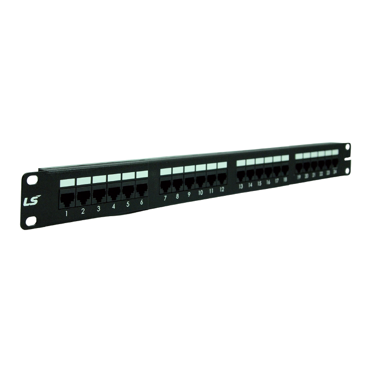 Patch panel 24-port Unshielded LS CAT.5e (LS-PP-UC5E-24P-WM-EC)