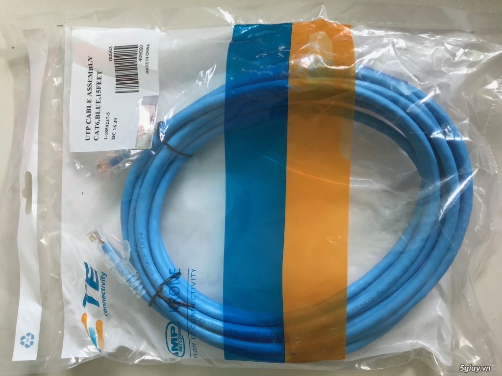 Cáp nhảy - Patch cord COMMSCOPE/AMP CAT6 UTP 3 mét-1