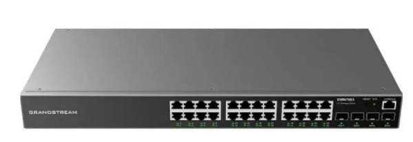 24-Port Gigabit + 4-Port 10Gigabit SFP+ Layer 3 Managed Switch Grandstream GWN7813-1
