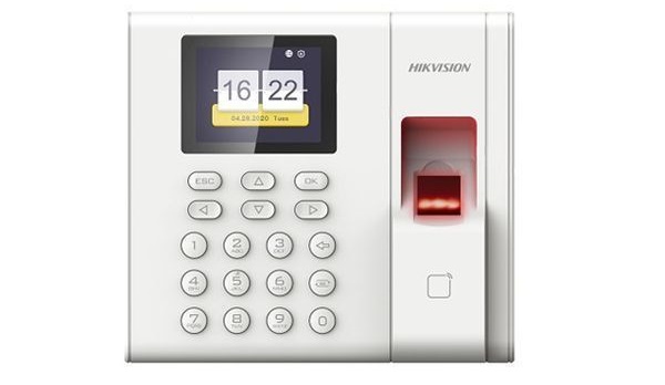 Máy chấm công vân tay, thẻ HIKVISION DS-K1A8503MF-1