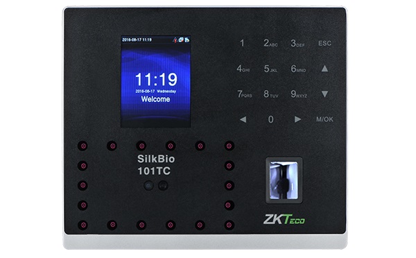 Máy chấm công vân tay và kiểm soát cửa ra vào nhận dạng khuôn mặt ZKTeco SilkBio-101TC-1