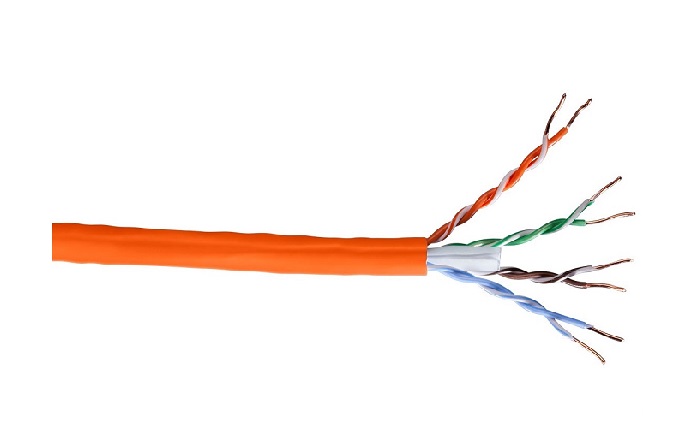 Cáp mạng 4 đôi LS CAT.5e U/UTP copper (UTP-E-C5G-E1VN-X 0.5X4P/OR, LSZH, Orange)-1