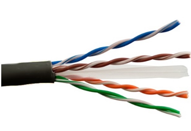 Cáp mạng Outdoor 4 đôi LS CAT.6 U/UTP copper (UTP-G-C6G-E1VN-M 0.5X004P/BK)-1