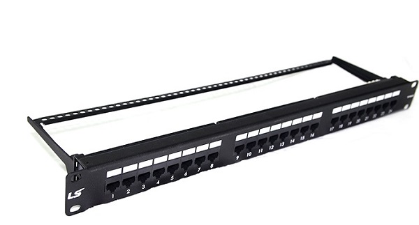 Patch Panel 24-Port Unshielded LS CAT5e (LS-PP-UC5E-24P-WM-EC)-1