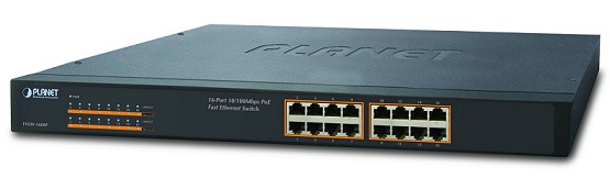 16-port 10/100Mbps PoE Switch PLANET FNSW-1600P-1