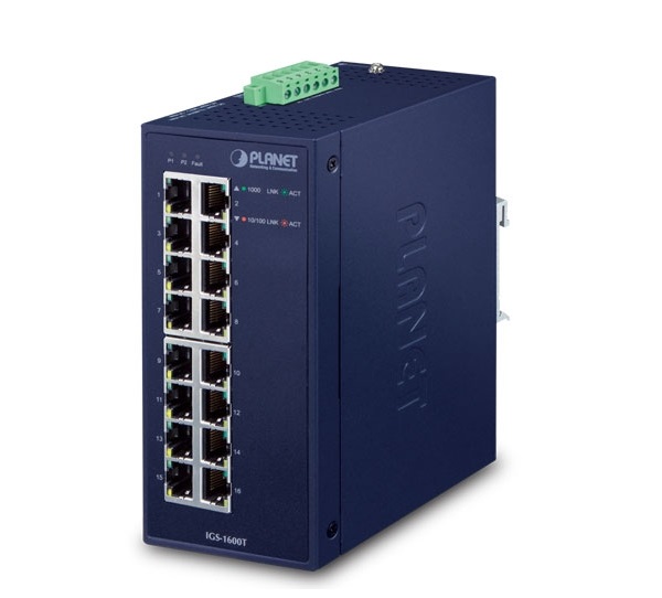 16-Port 10/100/1000T Ethernet Switch PLANET IGS-1600T-1