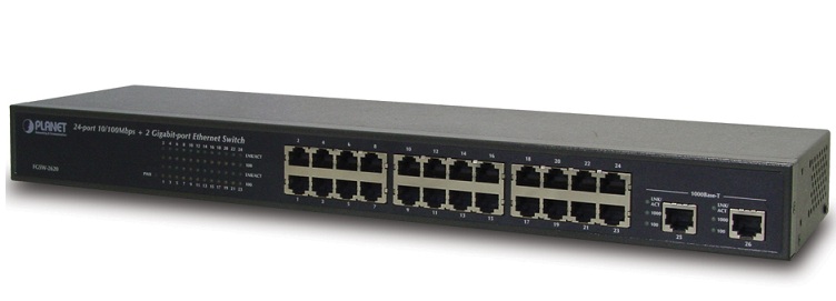 24-Port 10/100Mbps +2-port Giga Switch FGSW-2620-1