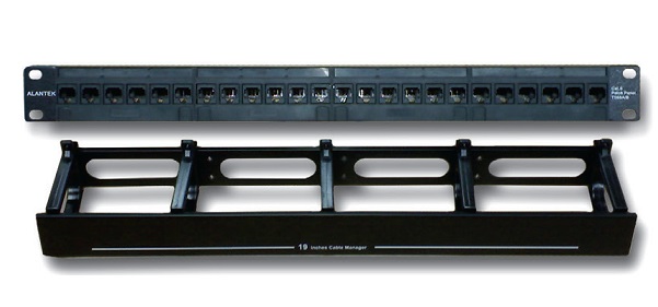 24-Port Patch Panel Alantek 302-201601-24AB-1