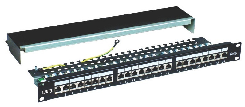 Patch panel 24-port CAT6 UTP Alantek-1