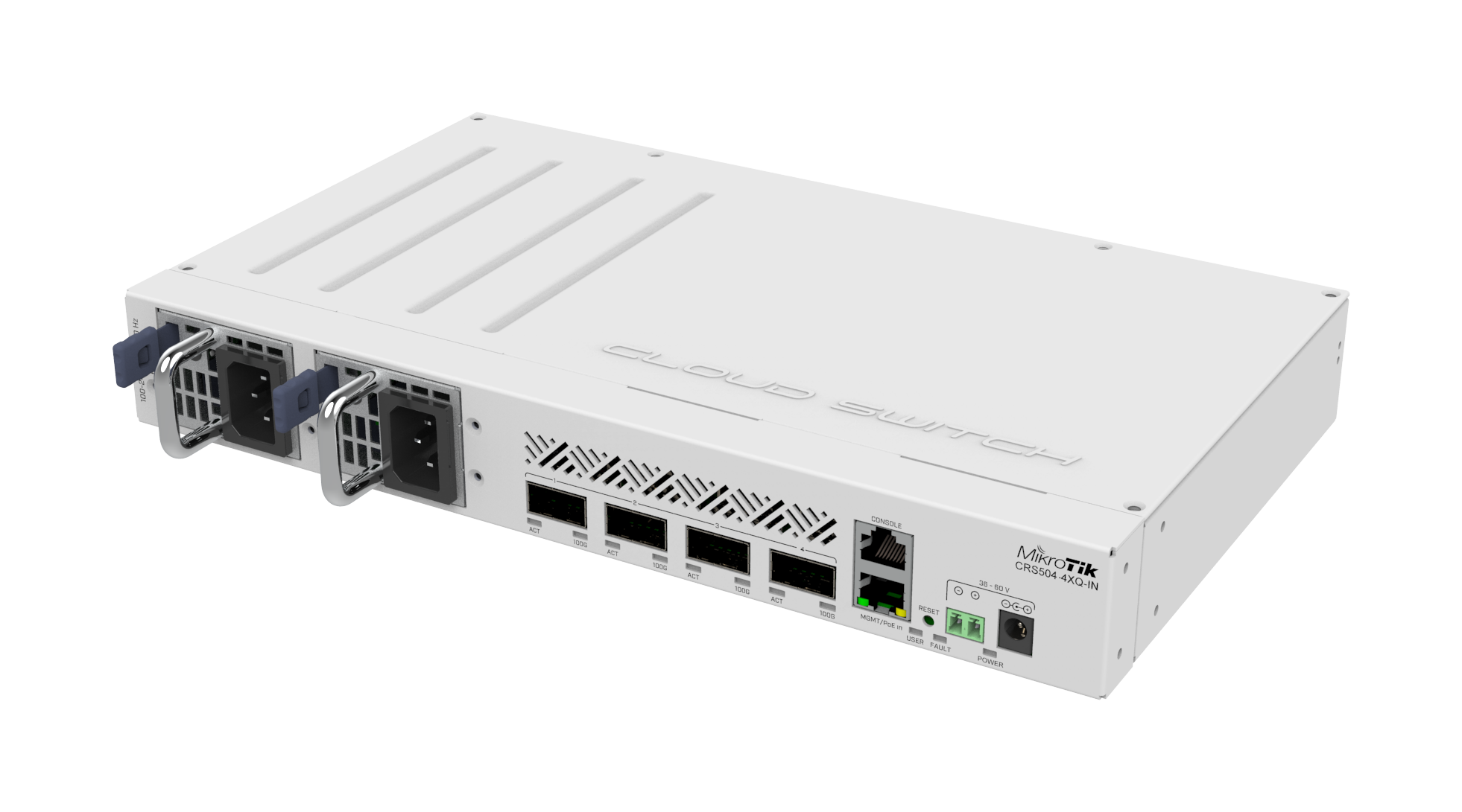 Thiết bị chuyển mạch switch Mikrotik CRS504-4XQ-IN-9