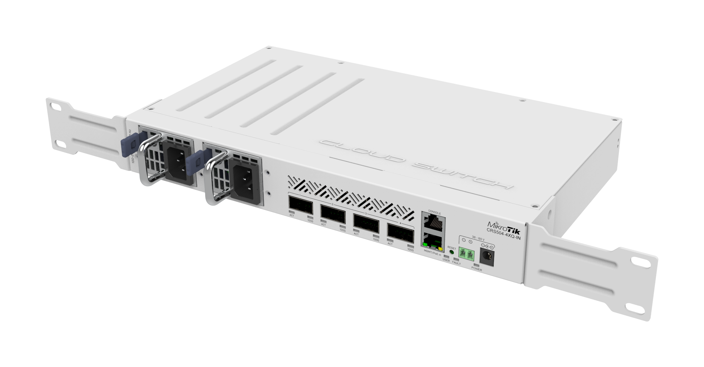 Thiết bị chuyển mạch switch Mikrotik CRS504-4XQ-IN-7