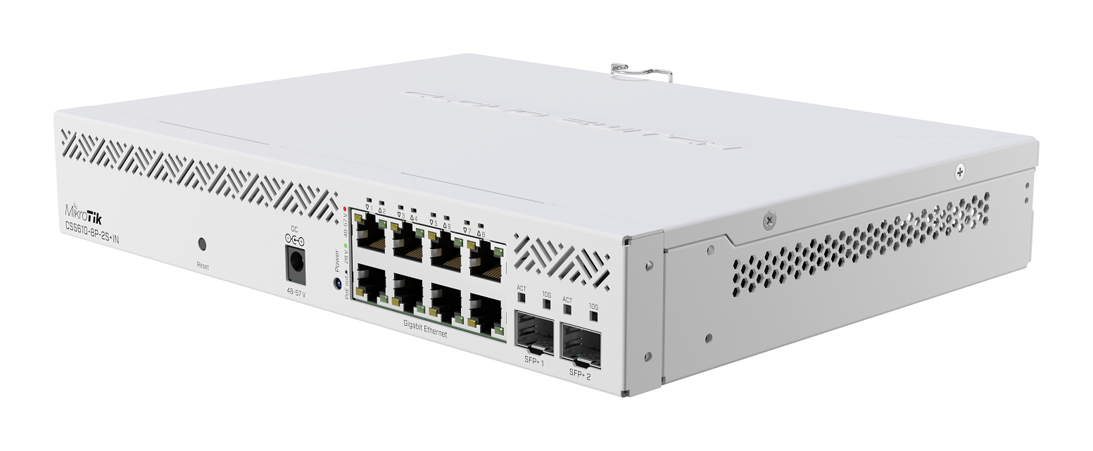 Thiết bị chuyển mạch Mikrotik CSS610-8P-2S+IN-2