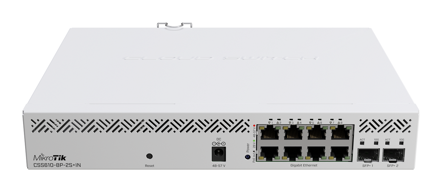 Thiết bị chuyển mạch Mikrotik CSS610-8P-2S+IN-1
