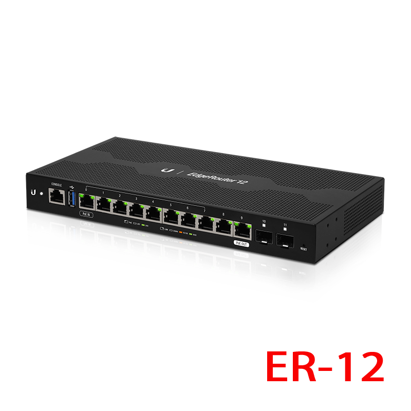 Router và Cân Bằng Tải Ubiquiti EdgeRouter 12 (ER-12) - Chịu Tải 600 User Đồng Thời