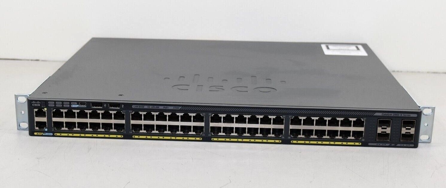 Thiết bị chuyển mạch Cisco Catalyst 2960-X Series WS-C2960X-48LPS-L PoE+ 