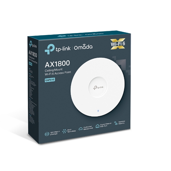 Thiết bị phát sóng TP-Link EAP610 V2 - Access Point Wi-Fi 6 Gắn Trần AX1800