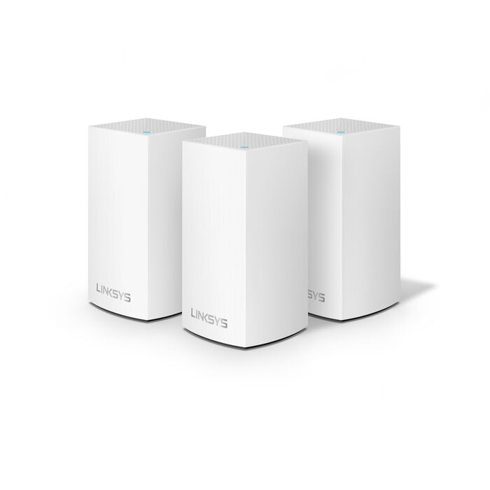 Thiết bị phát sóng wifi Linksys Velop Intelligent Mesh WiFi System, Dual-Band, 3-Pack (AC3900) WHW0103
