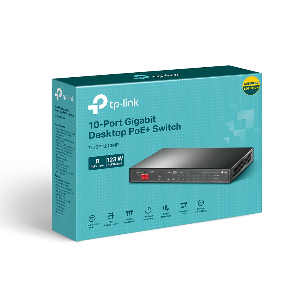 Thiết bị chuyển mạch Switch PoE TP-Link TL-SG1210MP-1