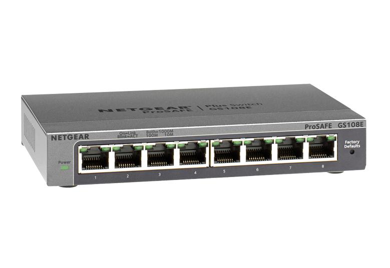 Thiết bị chuyển mạch Switch NETGEAR GS108E 8 Port Gigabit Ethernet Smart Managed Plus Switch-1