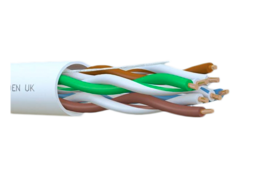 Cáp mạng Norden Cat5E UTP 4 cặp xoắn, vỏ PVC dòng E, màu xanh dương