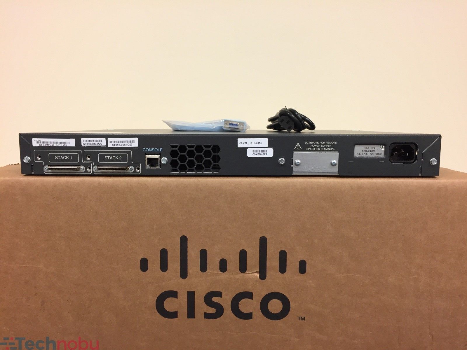 Cisco Catalyst WS-C3750G-24PS-S 24-Port PoE Gigabit Switch 15.0 OS-1