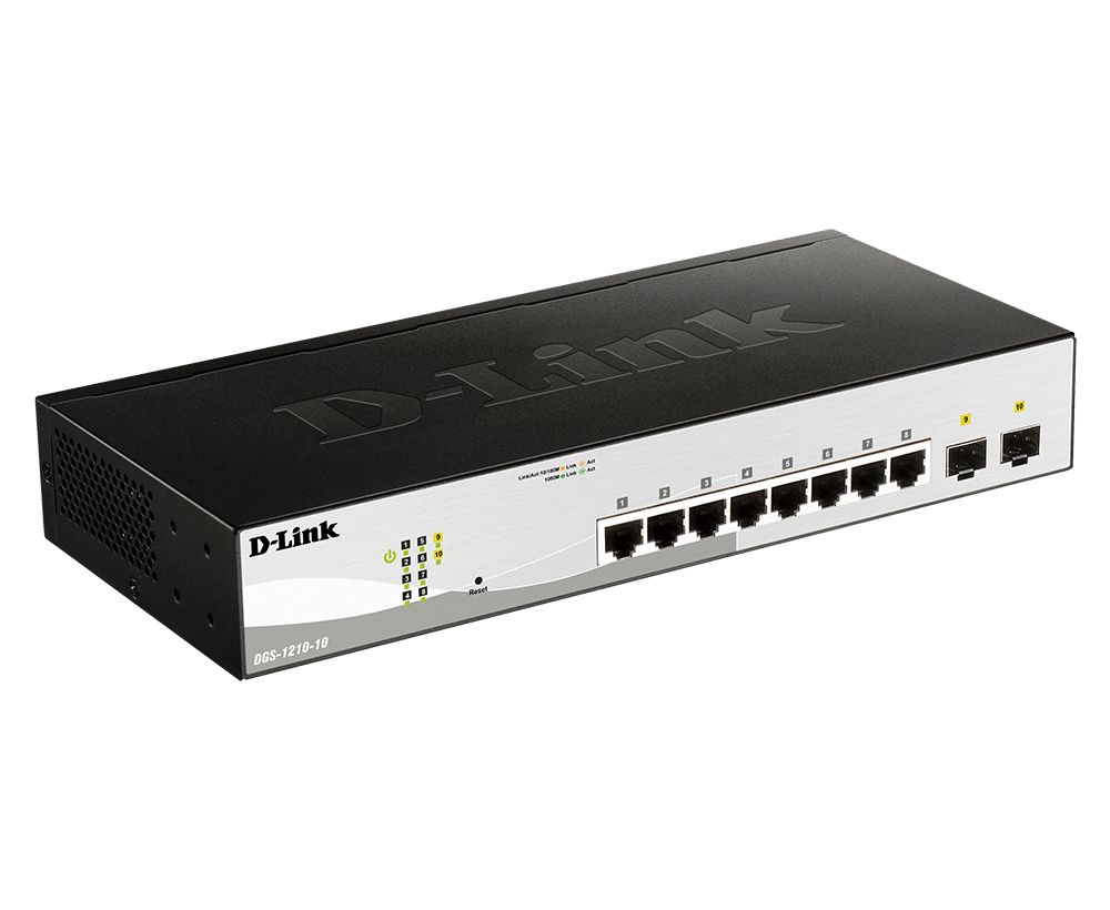 Thiết bị chuyển mạch Dlink 10-Port Gigabit Smart Managed Switch DGS-1210-10-1