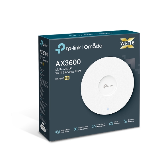 Thiết bị phát sóng wifi TP-Link EAP660 HD - Access Point Gắn Trần Wi-Fi Băng Tần Kép AX3600-1