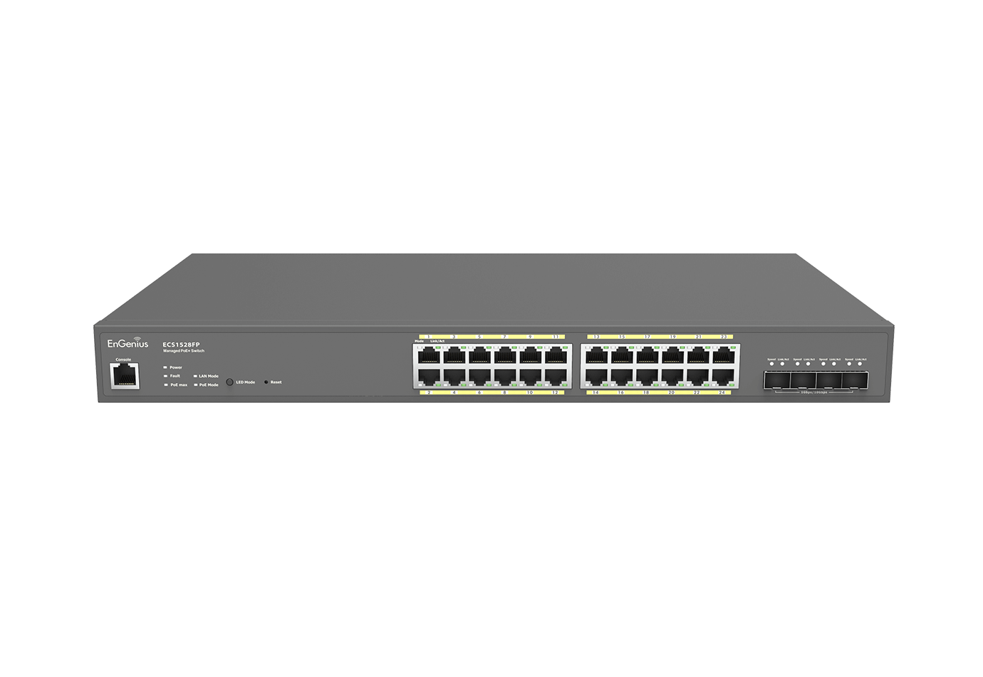 Thiết bị chuyển mạch EnGenius ECS1528FP - CloudSwitch L2Plus 24 Full PoE