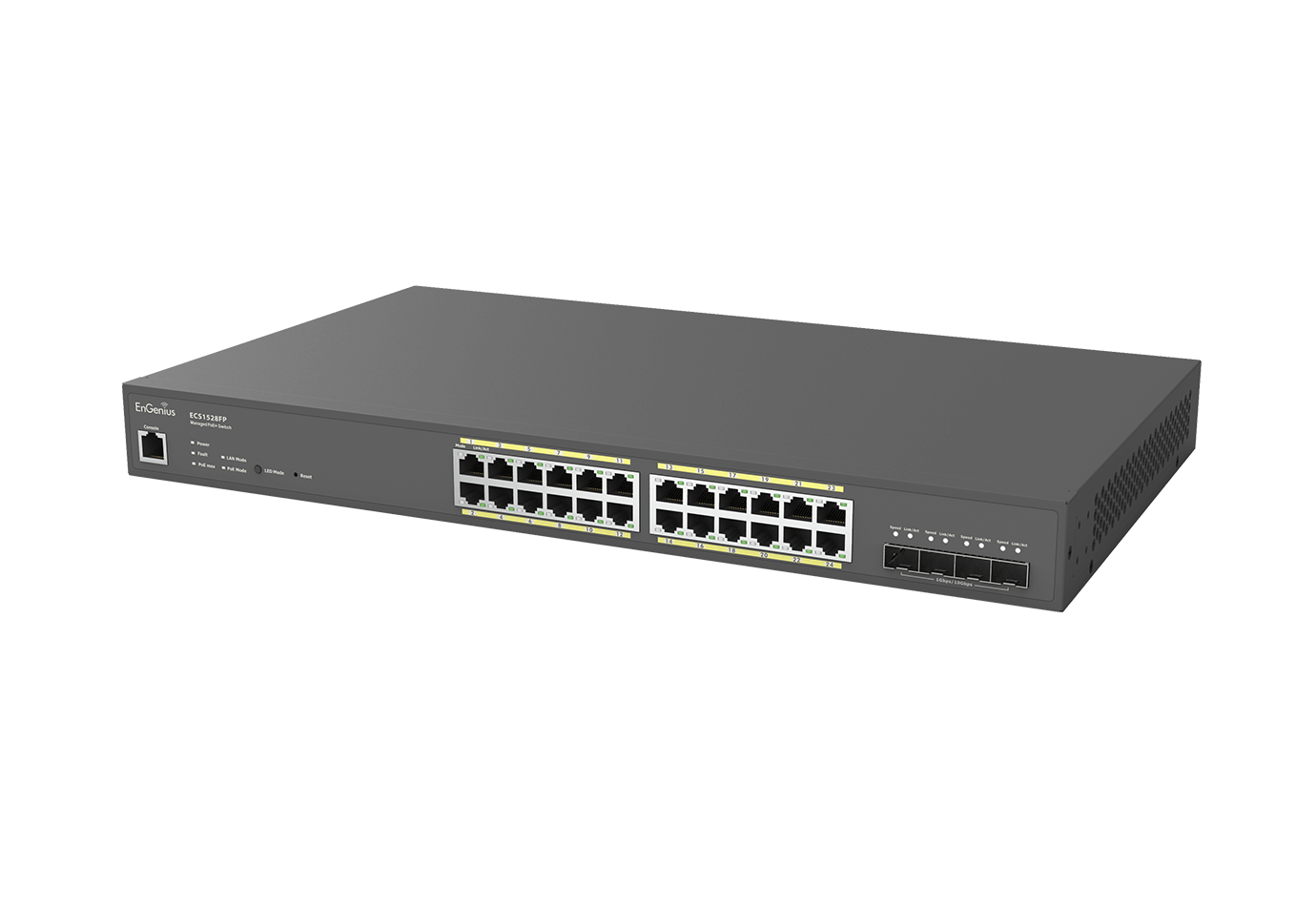 Thiết bị chuyển mạch EnGenius ECS1528FP - CloudSwitch L2Plus 24 Full PoE-1