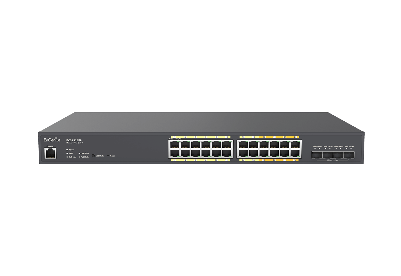Thiết bị chuyển mạch EnGenius ECS2528FP - CloudSwitch MGPlus 24 Full PoE