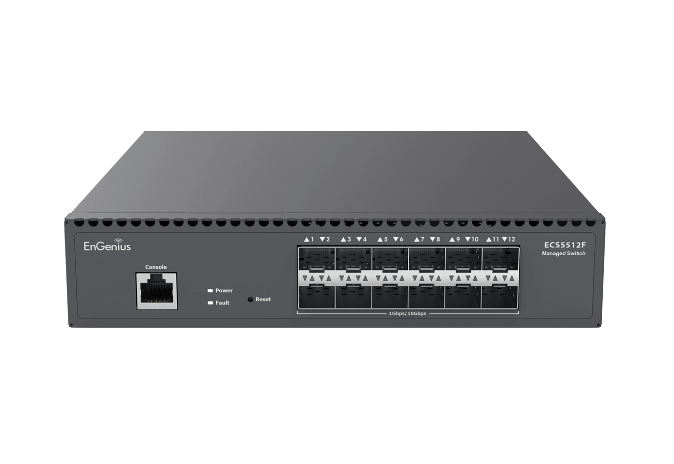 Thiết bị chuyển mạch EnGenius ECS5512F - Cloud Managed 12 x SFP+ Ports Switch