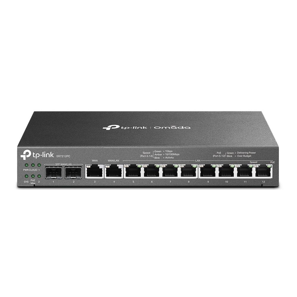 Thiết bị định tuyến TP-Link ER7212PC - Router VPN Gigabit Omada 3-trong-1