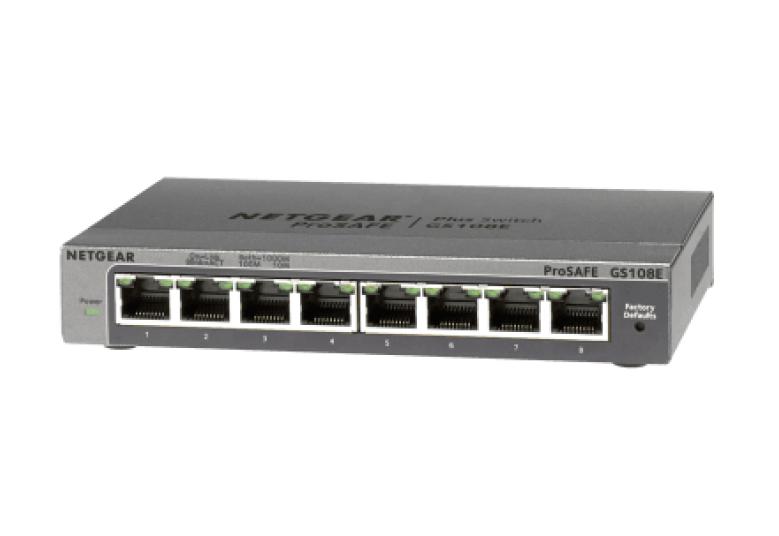 Thiết bị chuyển mạch Switch NETGEAR GS108E 8 Port Gigabit Ethernet Smart Managed Plus Switch-1
