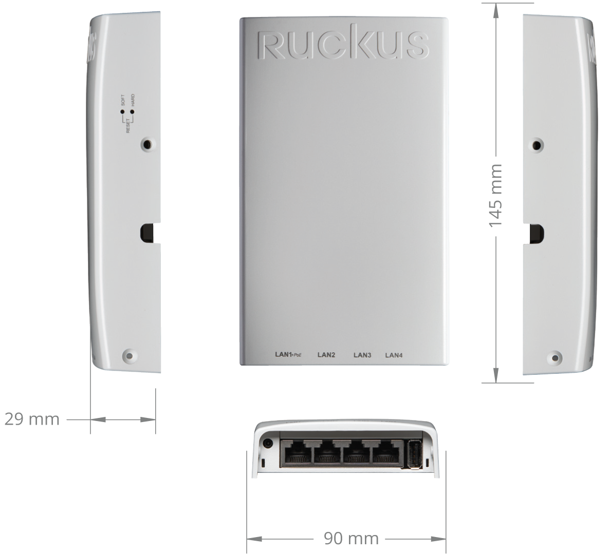 Thiết bị phát sóng wifi Ruckus H510 (Wifi chuẩn AC Wave 2 Mu-mimo)-1