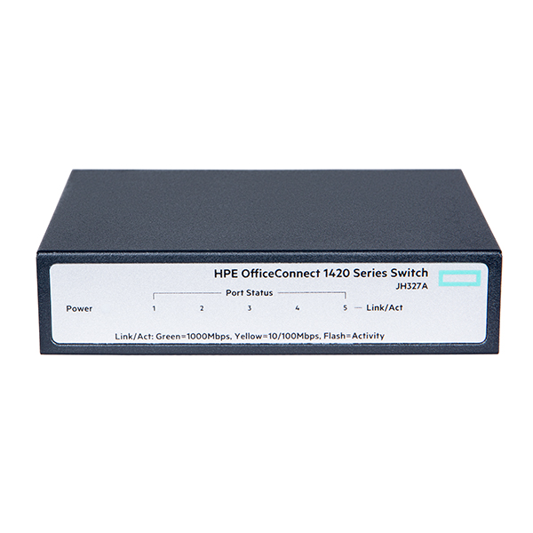 Thiết bị chuyển mạch HPE 1420 5Port Gigabit Switch JH327A