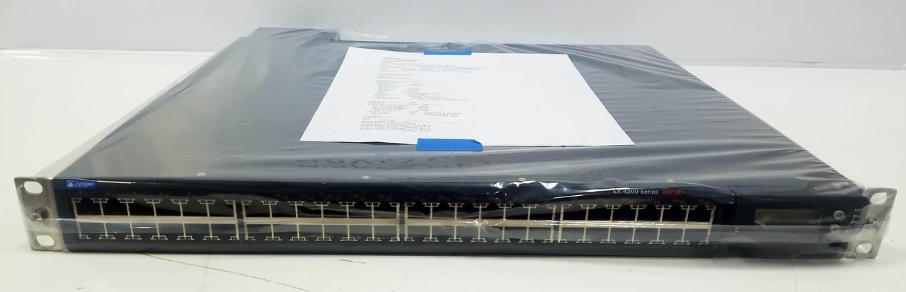 Thiết bị chuyển mạch Juniper EX4200-48PX and EX-UM-2X4SFP EX4200 48-Port Gigabit PoE+ Switch (Hàng Like New 99%)