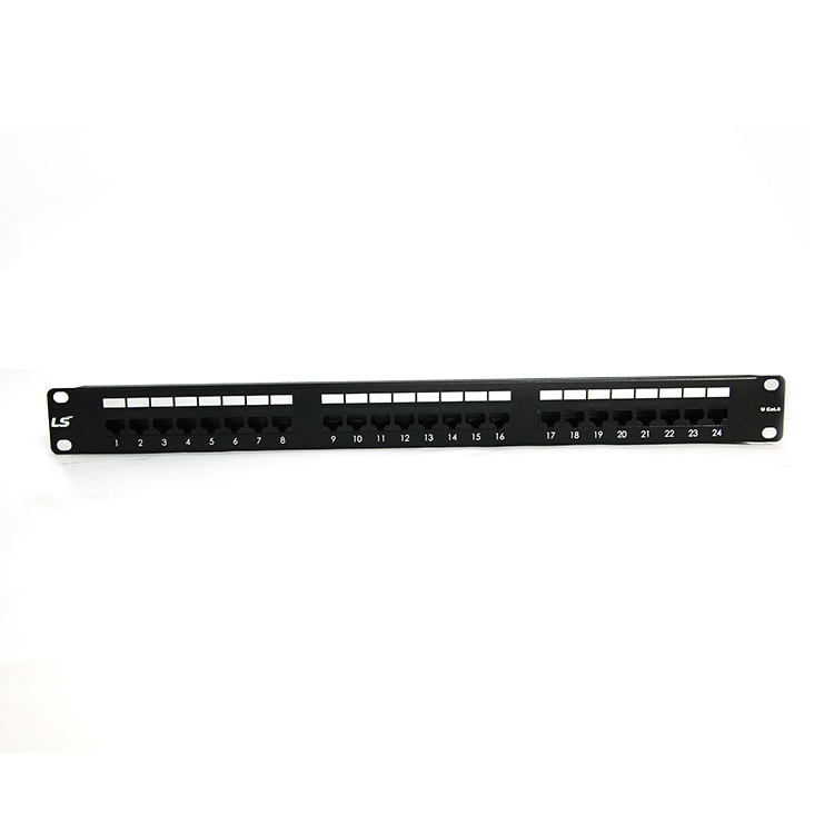 Patch panel 24-port Unshielded LS CAT.6 (LS-PP-UC6-24P-WM-EC)
