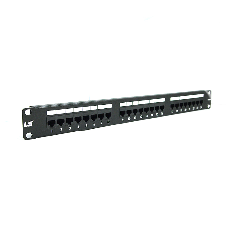 Patch panel 24-port Unshielded LS CAT.6 (LS-PP-UC6-24P-WM-EC)-1