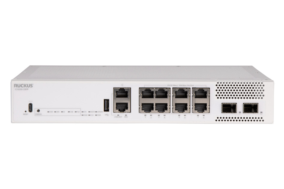 Thiết bị chuyển mạch  RUCKUS ICX 8200-C08ZP