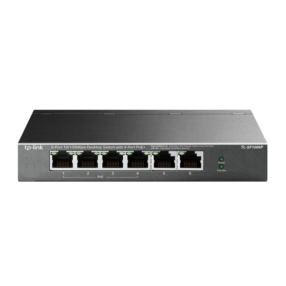 Thiết bị chuyển mạch Switch PoE TP-Link TL-SF1006P-2