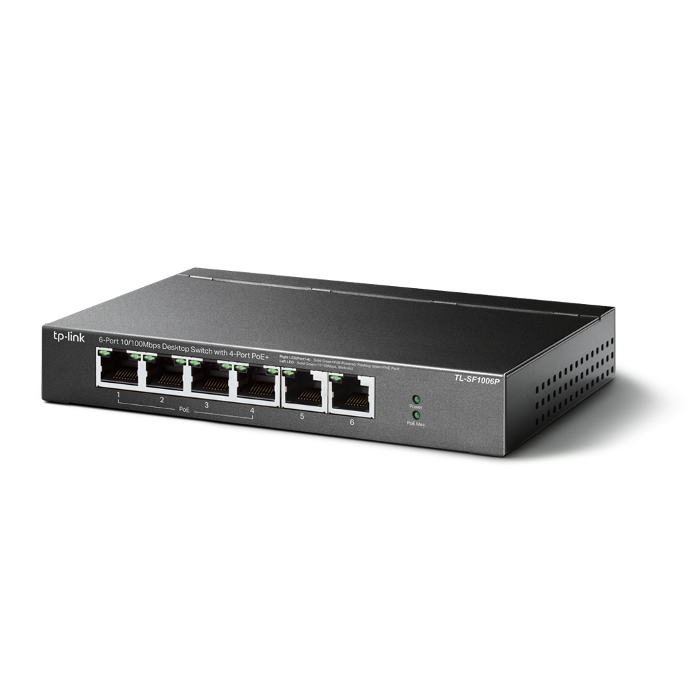 Thiết bị chuyển mạch Switch PoE TP-Link TL-SF1006P-1