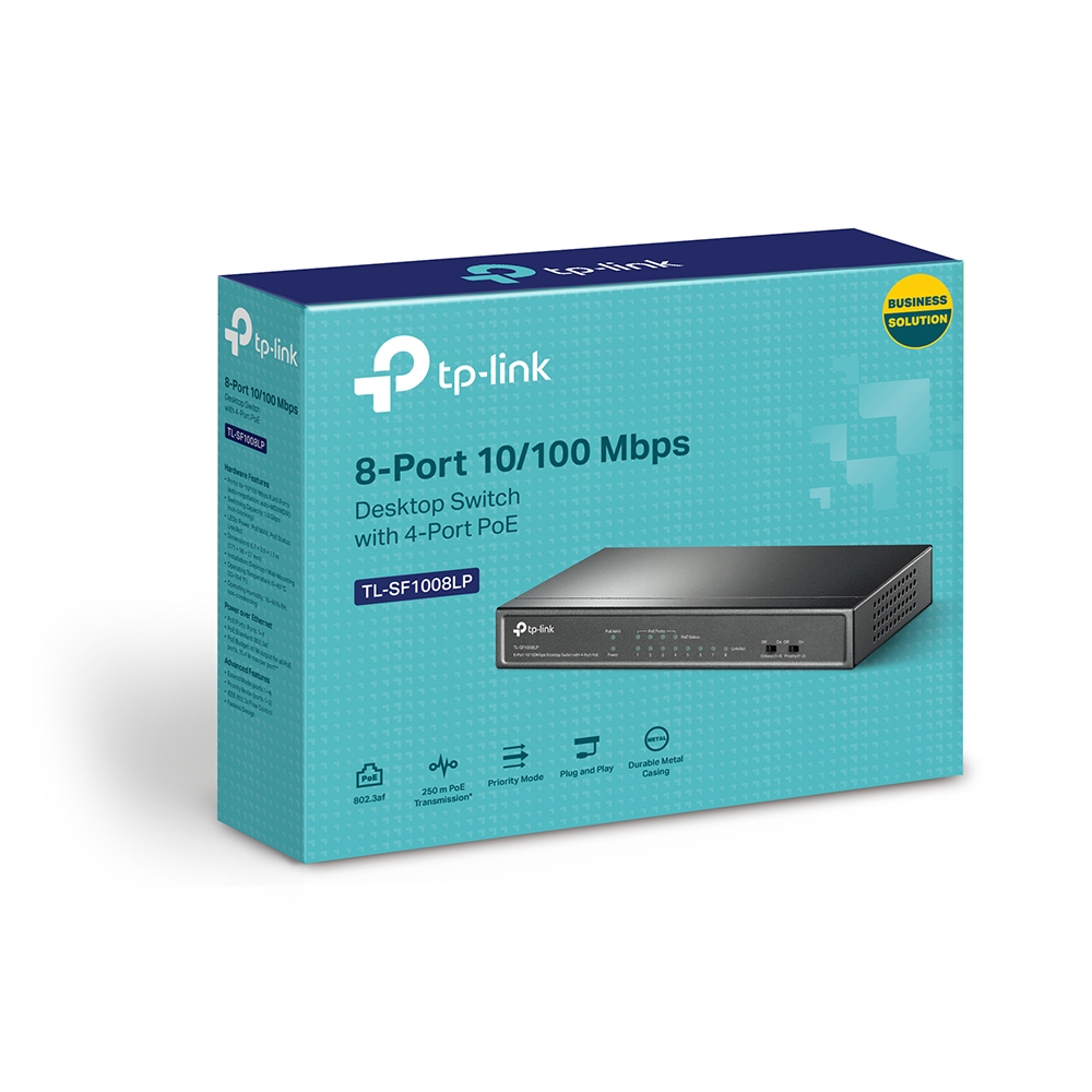 Thiết bị chuyển mạch Switch PoE TP-Link TL-SF1008LP-1