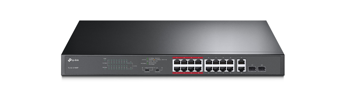 Thiết bị chuyển mạch Switch PoE TP-Link TL-SL1218MP
