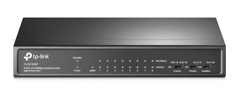 Thiết bị chuyển mạch Switch PoE TP-Link TL-SF1009P
