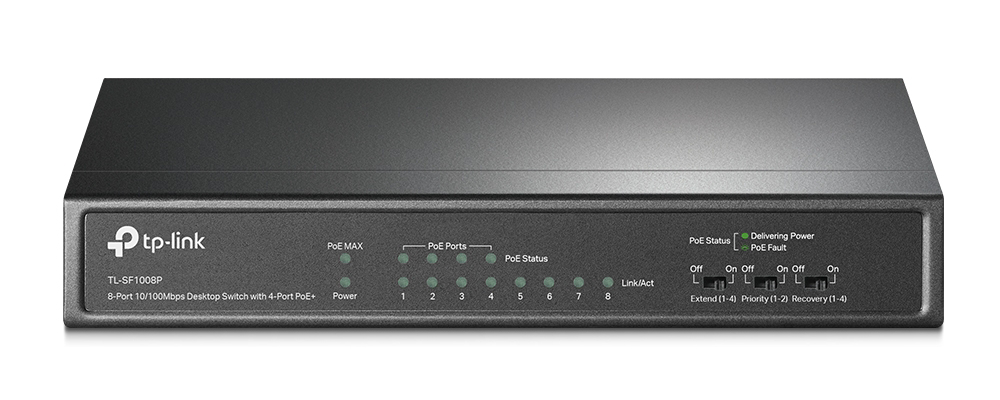 Thiết bị chuyển mạch Switch PoE TP-Link TL-SF1008P V7