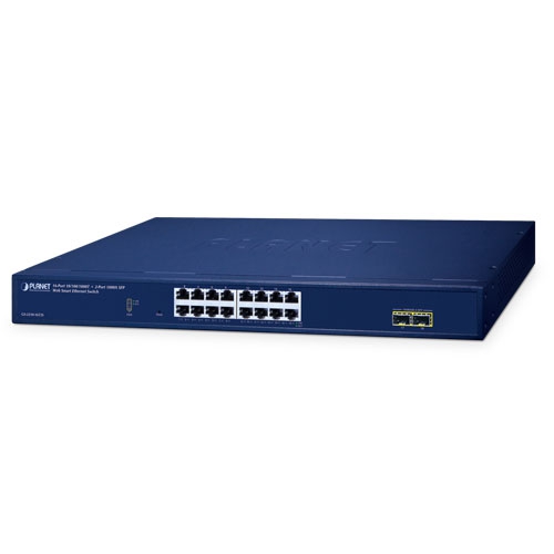 Thiết bị chuyển mạch Switch Planet GS-2210-16T2S (Layer 2 Smart Ethernet Switches)